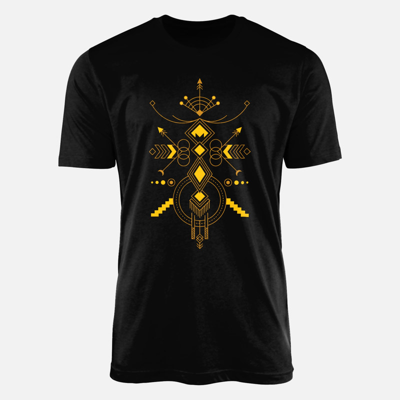 T-shirts: Totem g&eacute;om&eacute;trique tribal &agrave; fl&egrave;ches