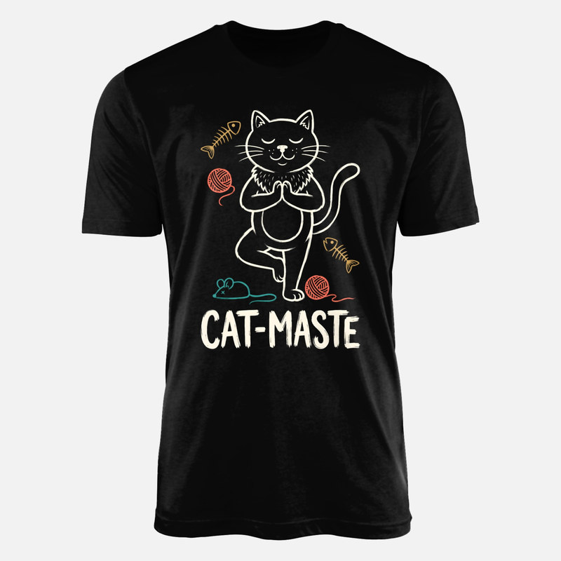 T-shirts: Chat faisant du yoga Catmaste