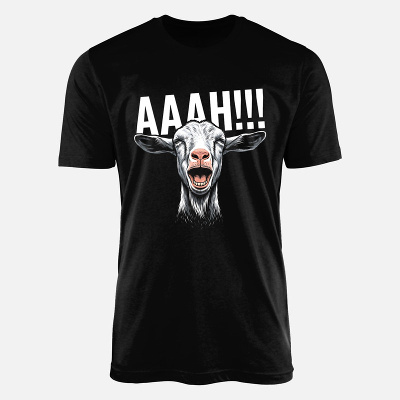 T-shirts: Ch&egrave;vre qui crie meme humour