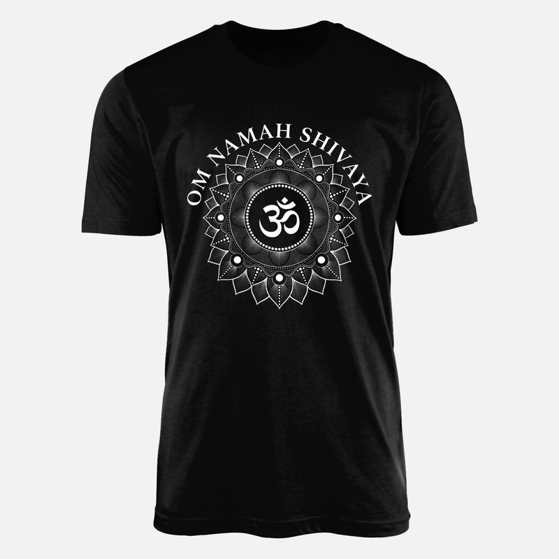 T-shirts: Mandala Om et mantra floral