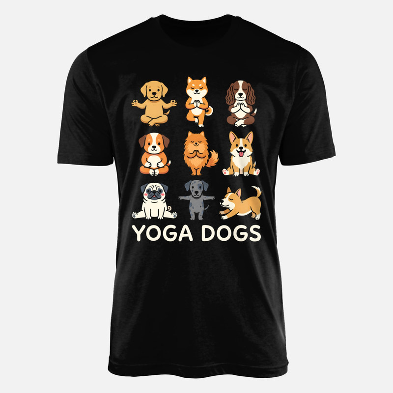 T-shirts: Chiens faisant du yoga