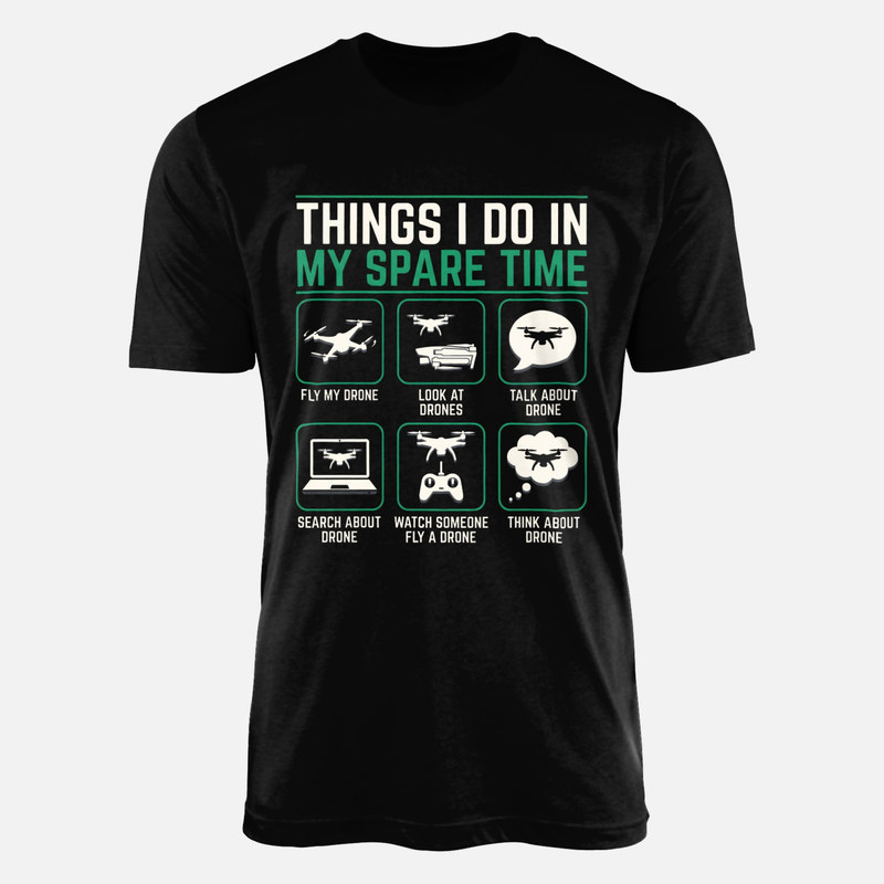 T-shirts: Mon temps libre et les drones