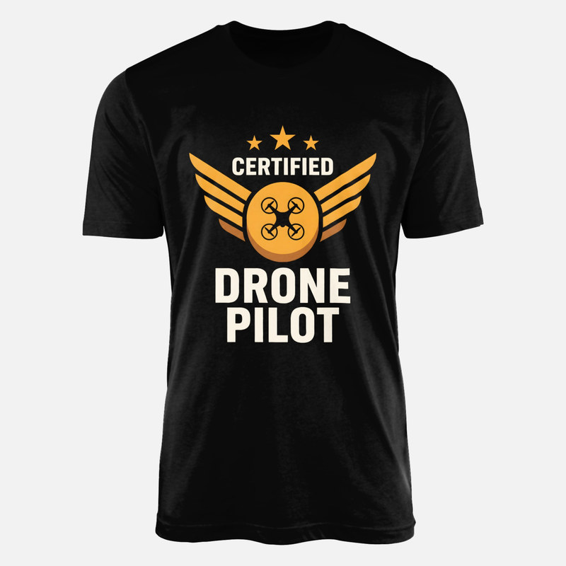 T-shirts: Pilote de drone certifi&eacute;