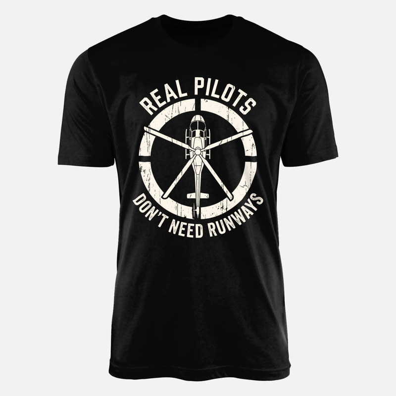 T-shirts: Pilote d'h&eacute;licopt&egrave;re sans piste