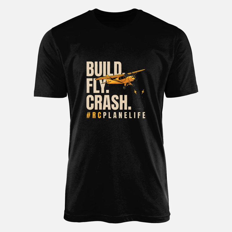 T-shirts: Avion radiocommand&eacute; humour crash