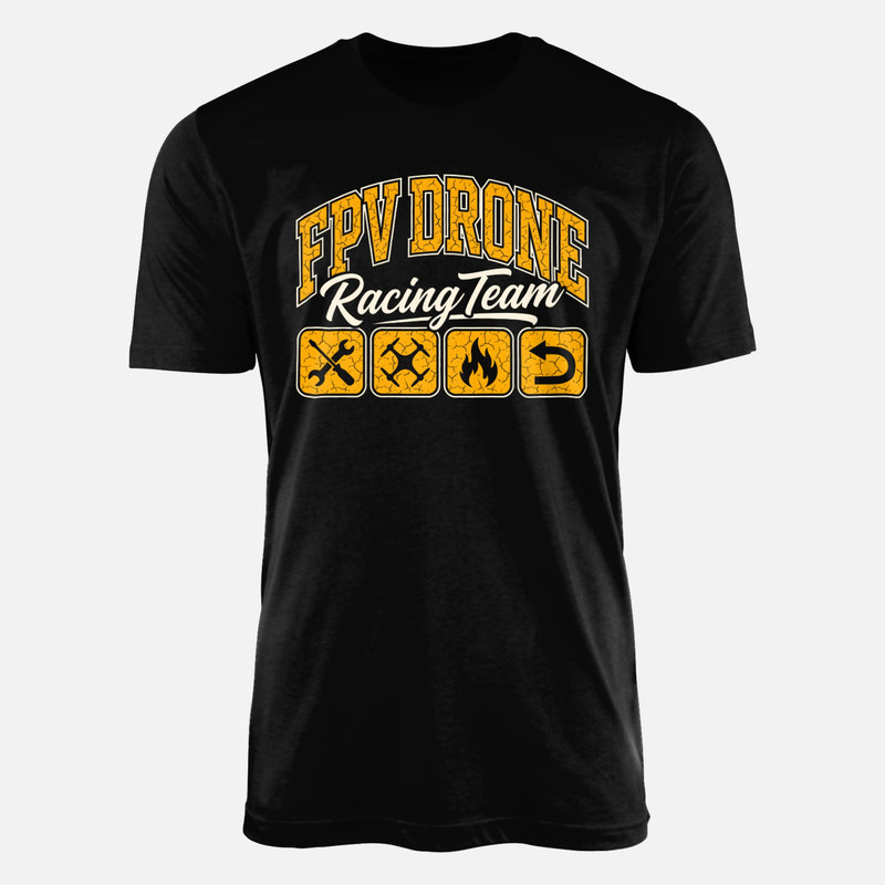 T-shirts: &Eacute;quipe de course de drone FPV