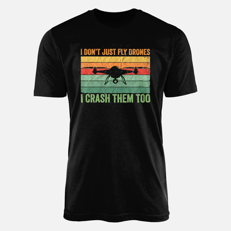 T-shirts: Pilote de drone je vole et je crash