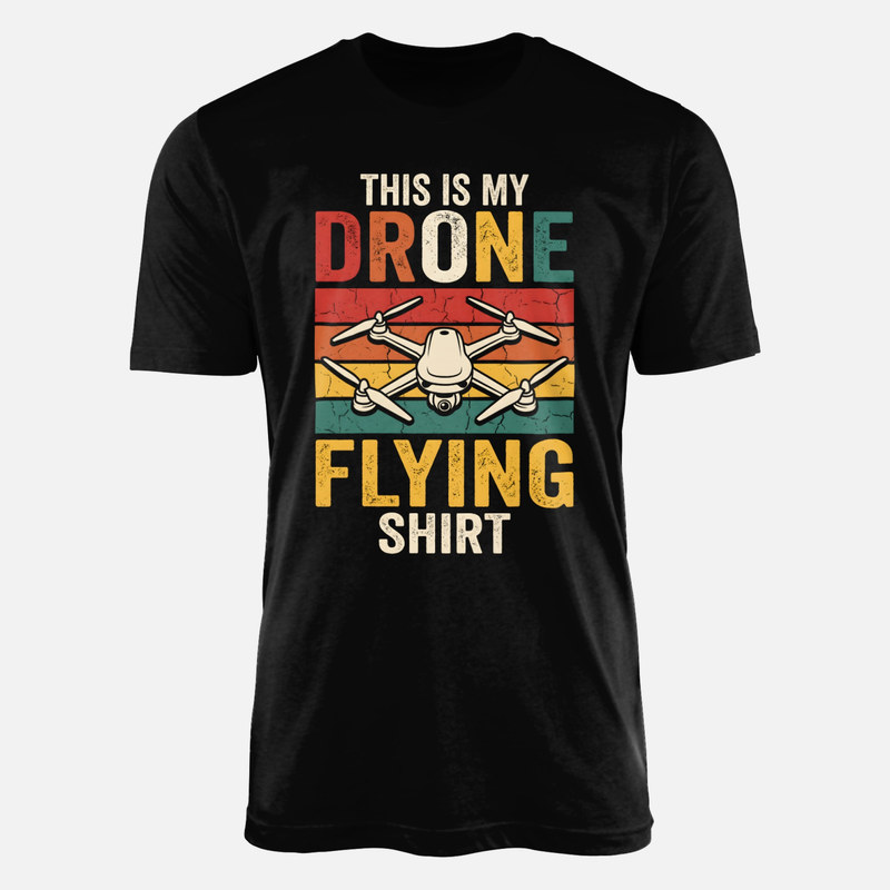 T-shirts: Pilote de drone coucher de soleil r&eacute;tro