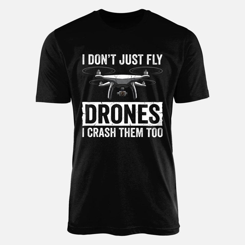 T-shirts: Pilote qui crashe aussi les drones