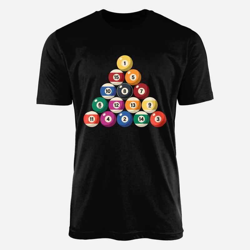 T-shirts: Triangle de billard am&eacute;ricain