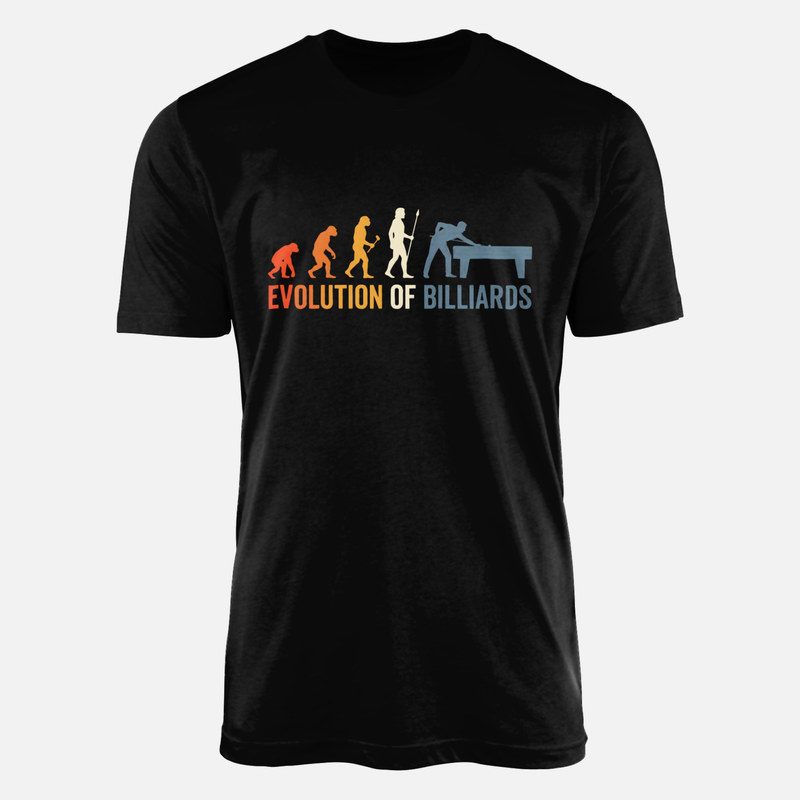 T-shirts: &Eacute;volution du joueur de billard