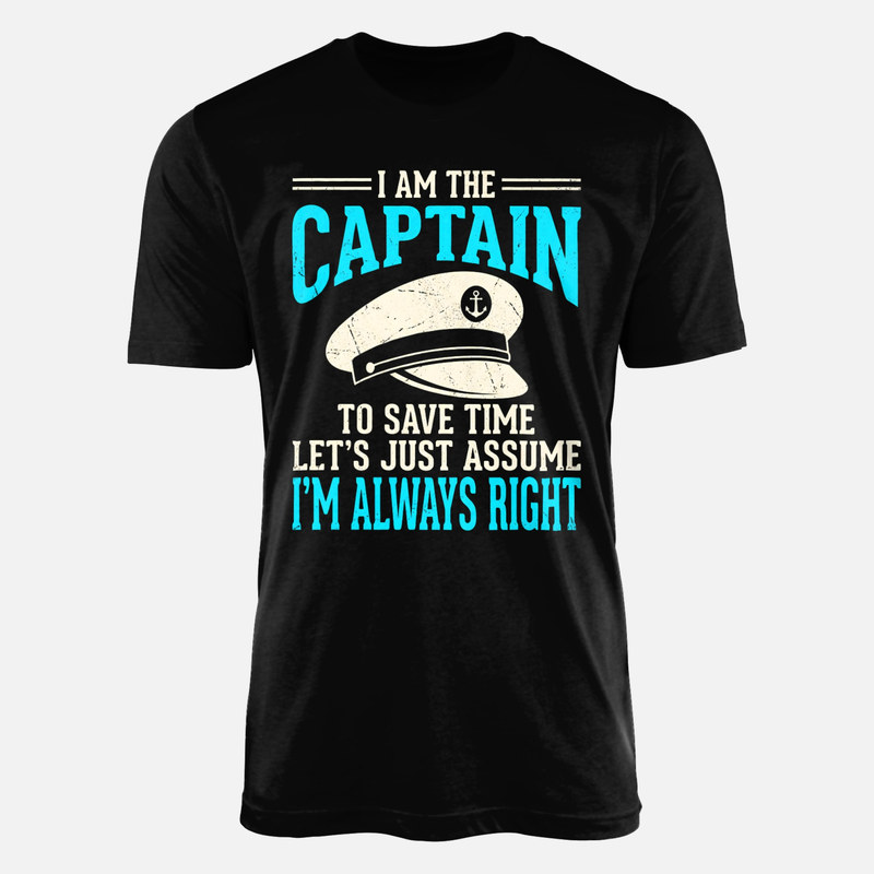 T-shirts: Capitaine toujours raison casquette