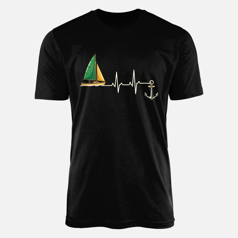 T-shirts: Voilier, ancre et &eacute;lectrocardiogramme