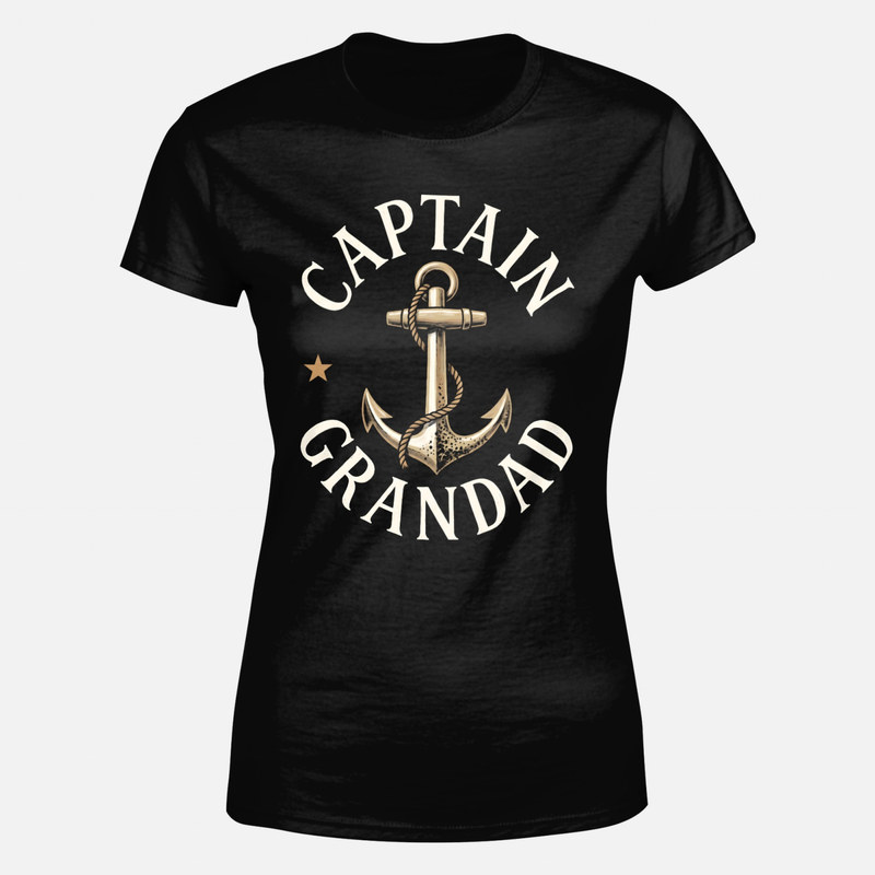 T-shirts: Papy capitaine ancre marine