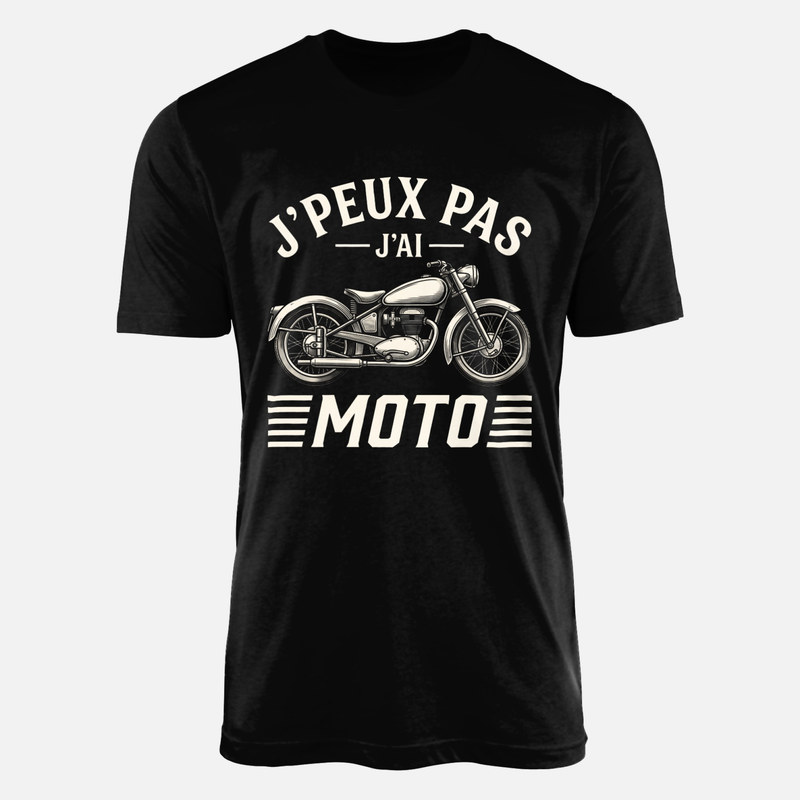 T-shirts: J'peux pas j'ai moto vintage