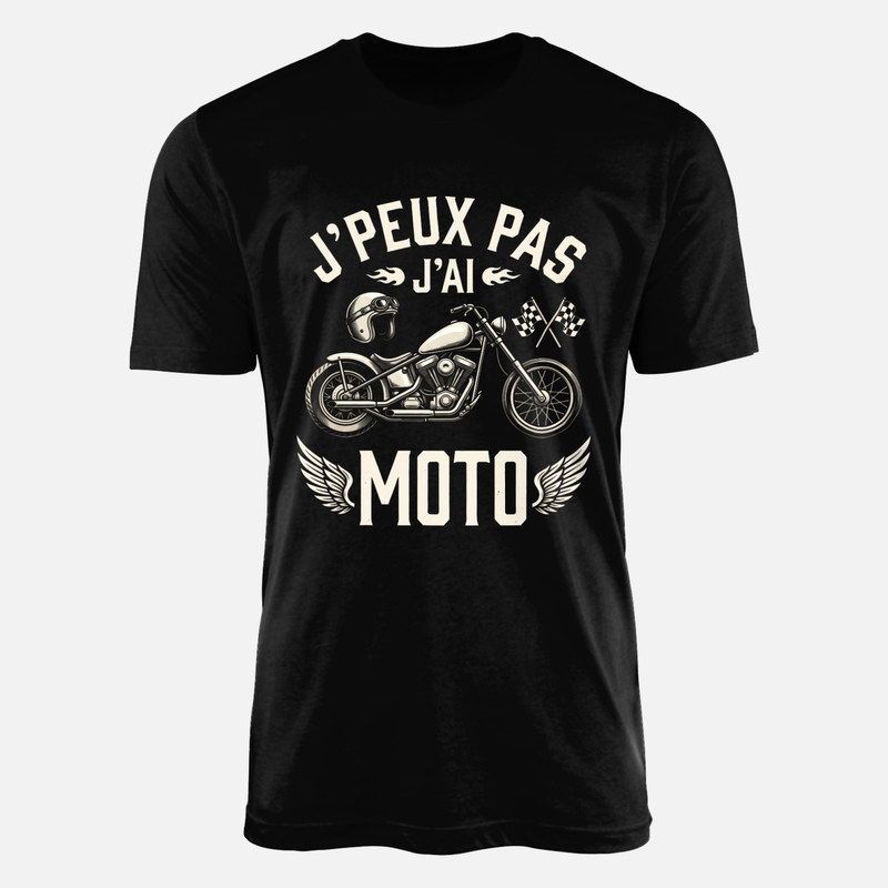 T-shirts: J'peux Pas J'ai Moto Chopper