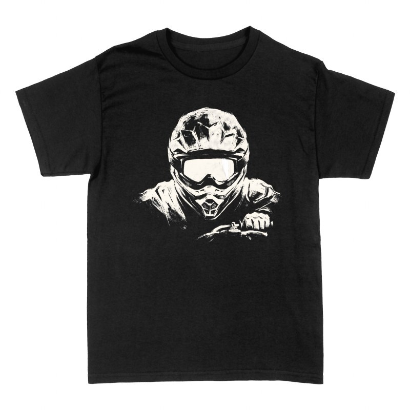 T-shirts: Pilote de motocross au guidon