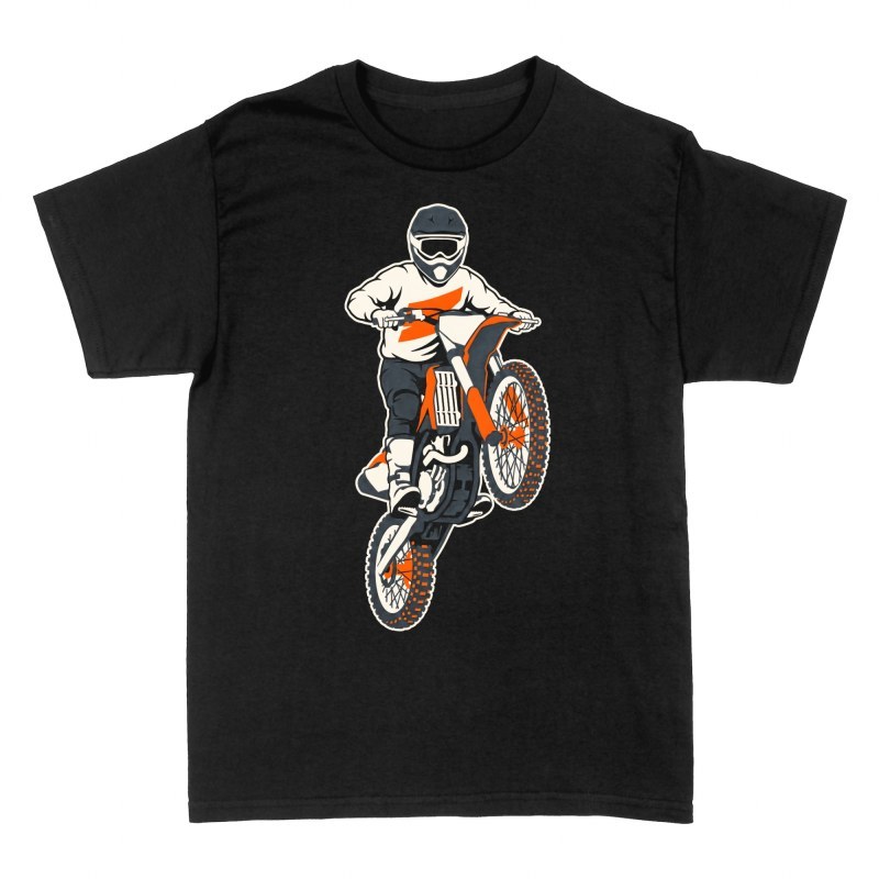 T-shirts: Pilote de motocross en plein saut