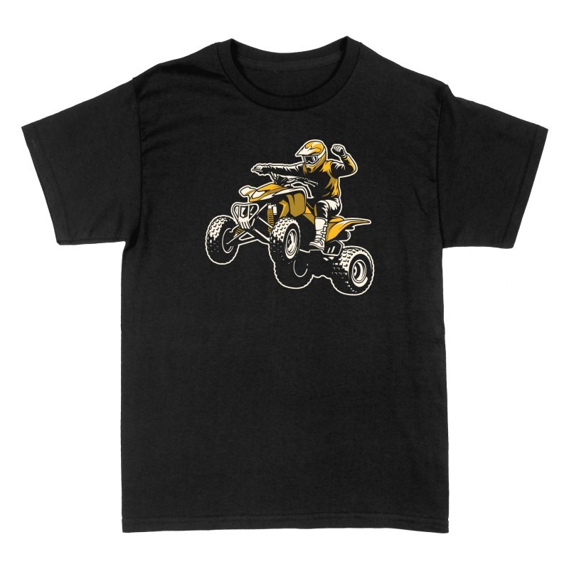 T-shirts: Pilote de quad en saut victorieux