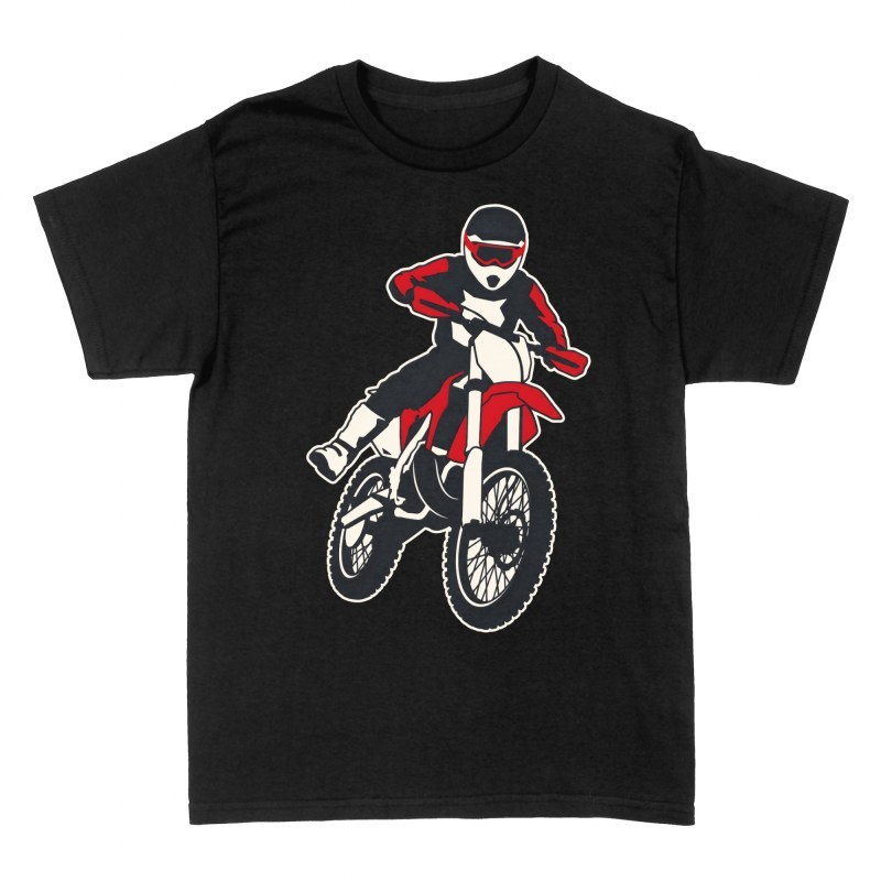 T-shirts: Pilote de motocross en plein saut