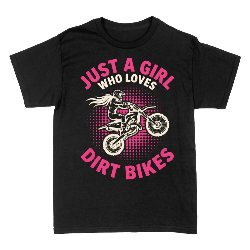 T-shirts: Fille qui adore le motocross
