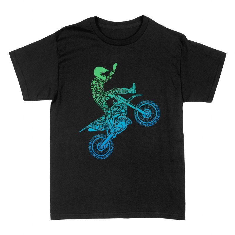 T-shirts: Pilote de motocross et outils m&eacute;caniques