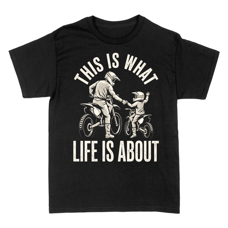 T-shirts: Motocross p&egrave;re et fils complicit&eacute;