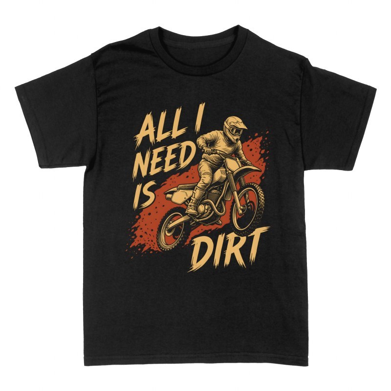T-shirts: Pilote de motocross et boue