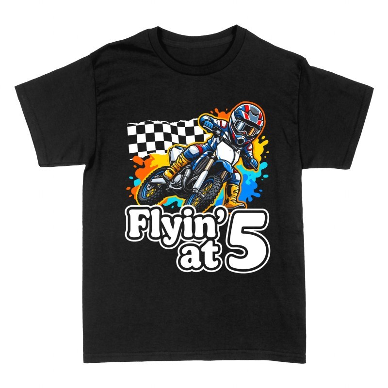 T-shirts: Pilote motocross 5 ans flyin at 5