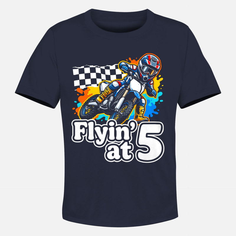 T-shirts: Pilote motocross 5 ans flyin at 5