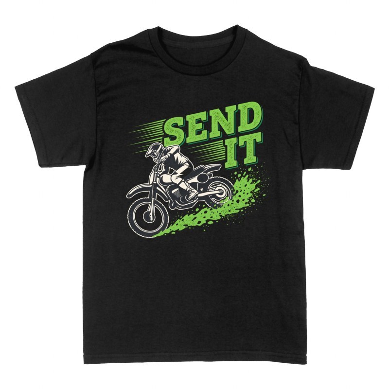 T-shirts: Pilote de motocross Send It