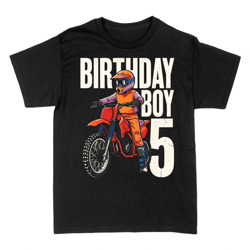 T-shirts: Anniversaire 5 ans motocross