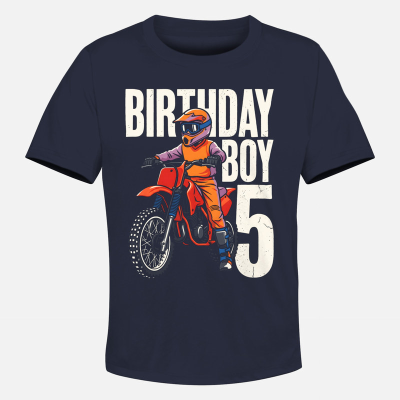 T-shirts: Anniversaire 5 ans motocross