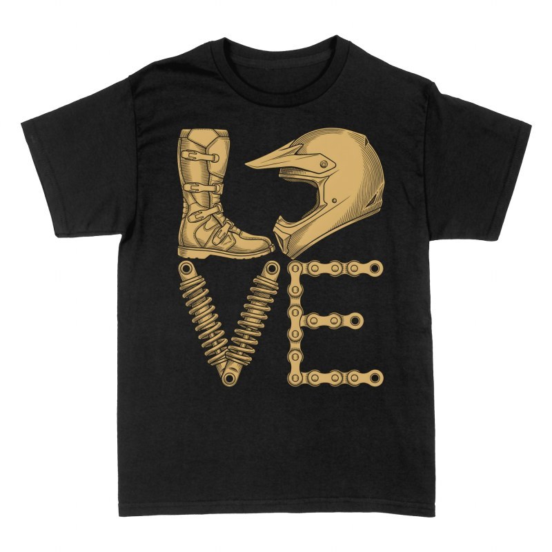 T-shirts: Love &eacute;quipement de motocross