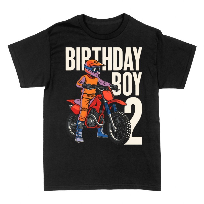 T-shirts: Motocross anniversaire 2 ans gar&ccedil;on