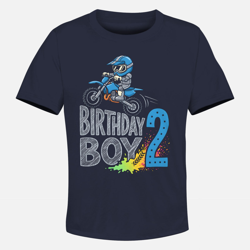 T-shirts: Motocross anniversaire 2 ans gar&ccedil;on