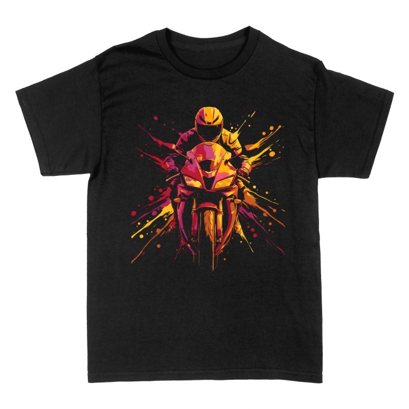 T-shirts: Moto sportive et &eacute;claboussures