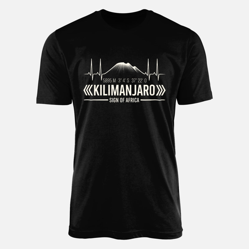 T-shirts: Battement de c&oelig;ur Kilimandjaro