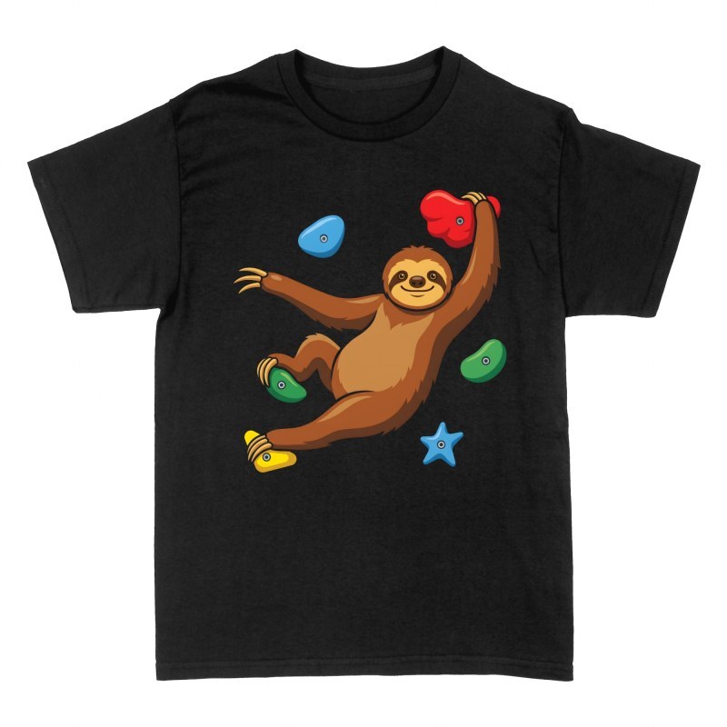 T-shirts: Paresseux sur mur d'escalade