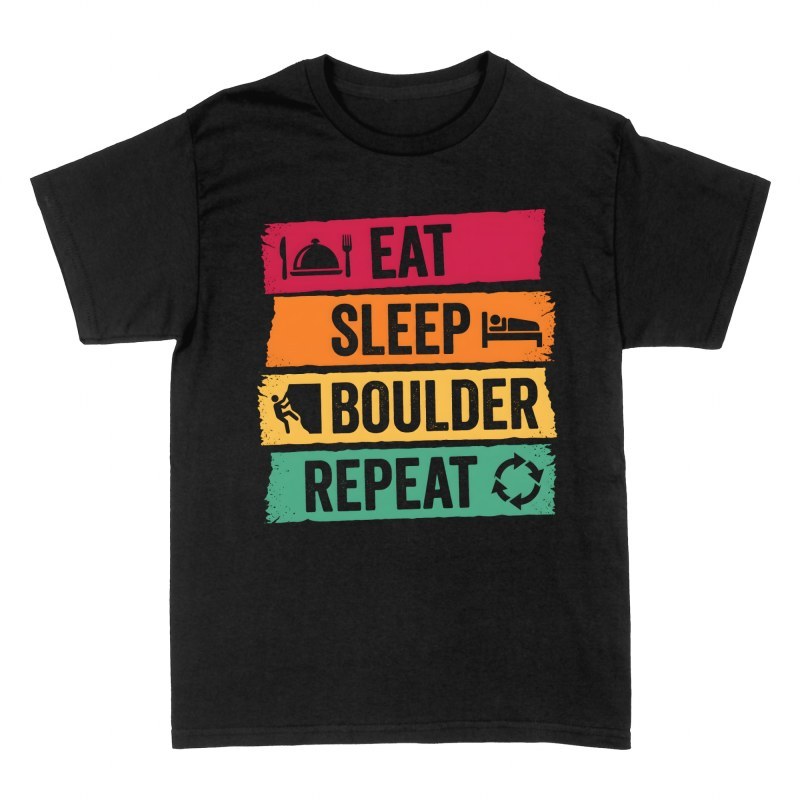 T-shirts: Manger dormir faire du bloc r&eacute;p&eacute;ter