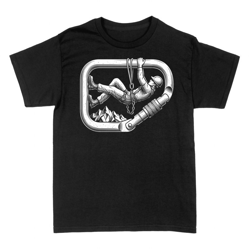 T-shirts: Travailleur acrobatique dans mousqueton