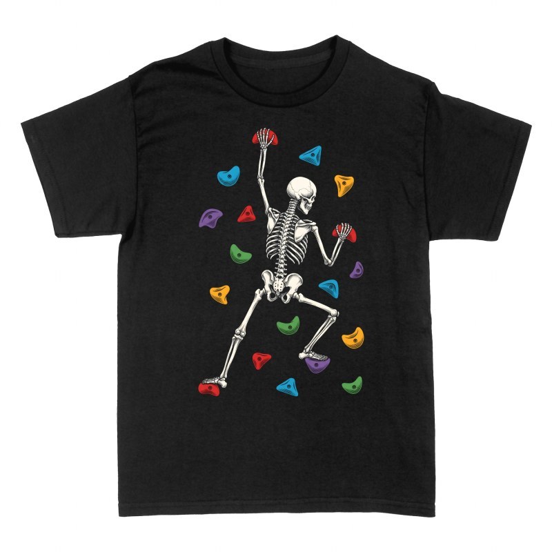 T-shirts: Squelette en bloc d'escalade
