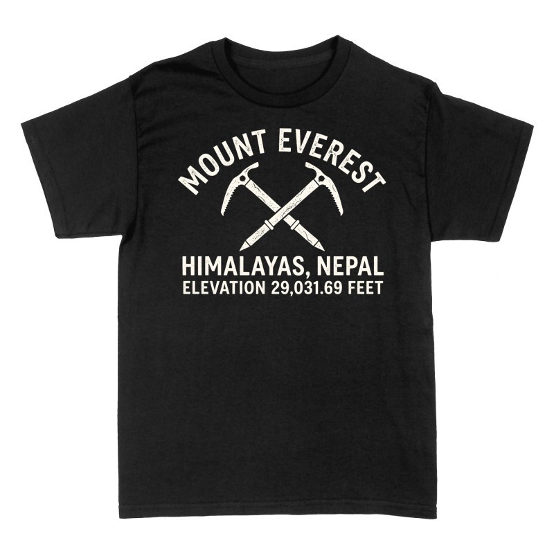 T-shirts: Mont Everest et piolets crois&eacute;s