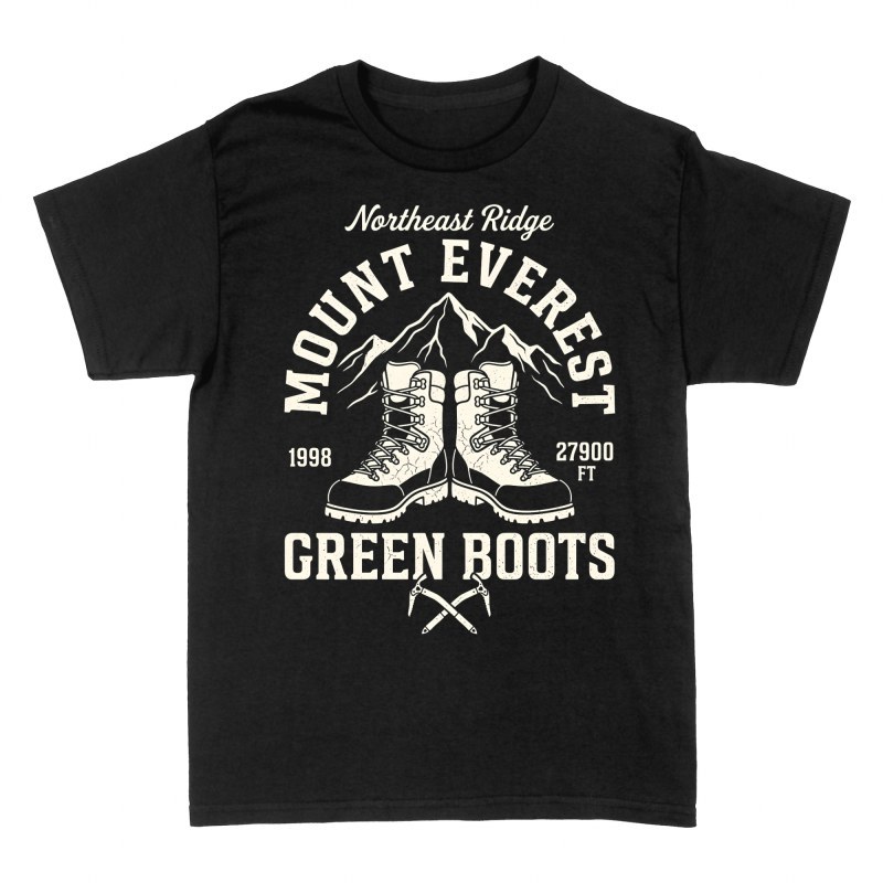 T-shirts: Green Boots mont Everest alpinisme