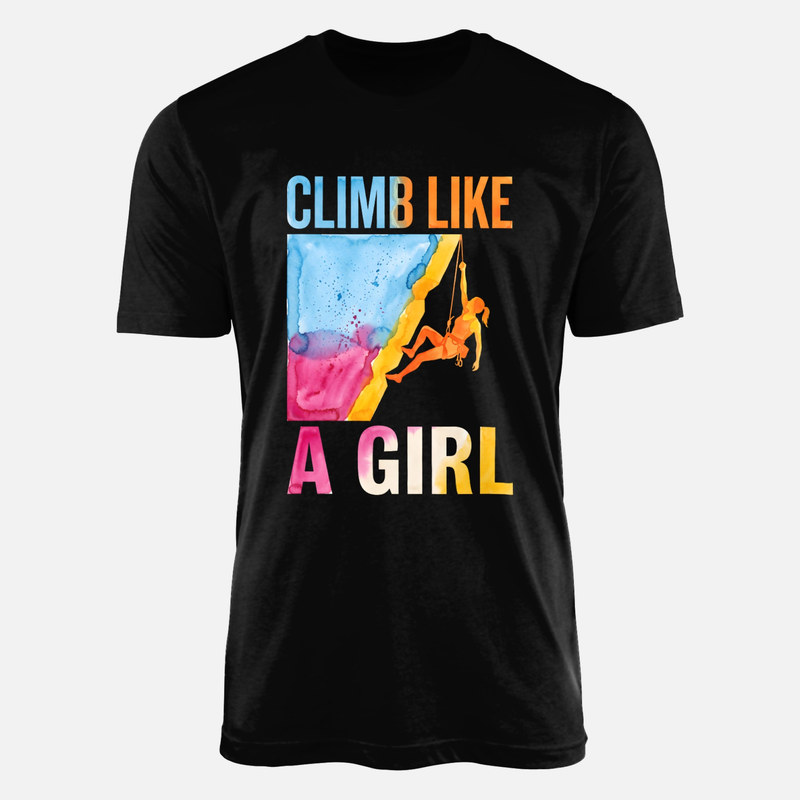 T-shirts: Grimpeuse silhouette aquarelle