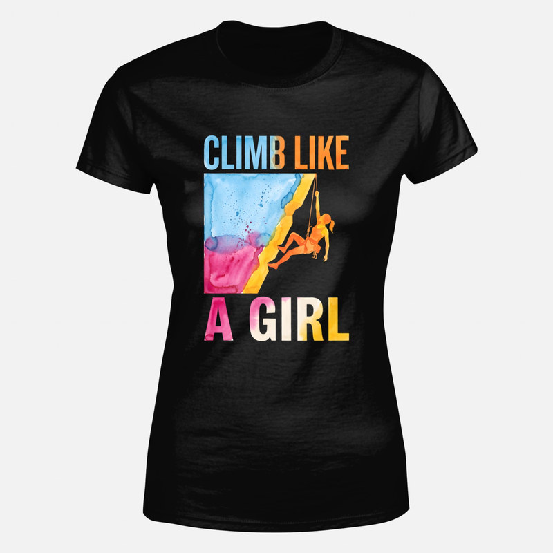 T-shirts: Grimpeuse silhouette aquarelle