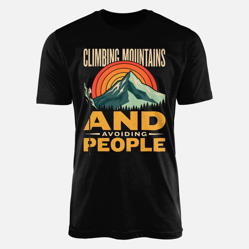 T-shirts: Grimper des montagnes et &eacute;viter les gens