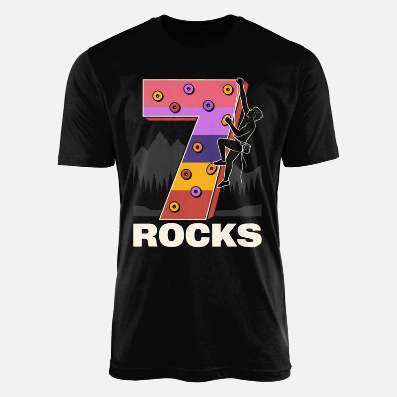 T-shirts: Grimpeur sur num&eacute;ro 7 escalade