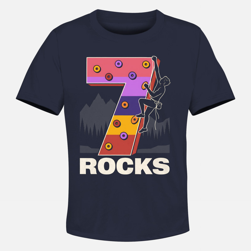 T-shirts: Grimpeur sur num&eacute;ro 7 escalade