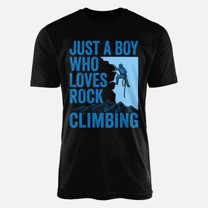 T-shirts: Gar&ccedil;on passionn&eacute; d'escalade